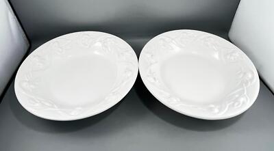 Williams Sonoma I Patrizi Italy OLIVE HARVEST White Pasta Bowls