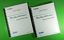 Owners Manual for Canon G5x MKII Power Shot Camera 316 Pages W/Clear Covers 