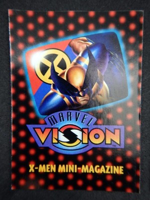  Neu  1996 MARVEL VISION Karte X-MEN WOLVERINE Mini-Magazin