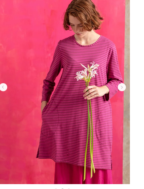 white christmas dresses Long Cotton Tunic With Strings – La Garçonne main image 0