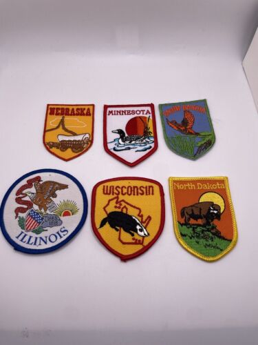 Insigne patch vintage Midwestern American State, IL, SD, ND, WI, MN & NE - Photo 1/7