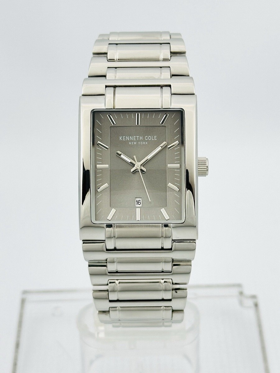 Kenneth Cole KC50663001 Men's Grey Dial Chunky Stainless Steel