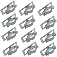 2-3/8" Fence Bracket SupConn 12Pcs , Steel to Wood Fence Brackets,Fence Brac...