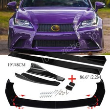 For Lexus Gs350 Front Bumper Lip Splitter Side Skirts Rear Lip Gloss Black For Lexus Gs350 Front Bumper Lip Splitter Side Skirts Rear Lip Gloss Black