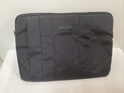 Targus Black Soft Zip Travel Laptop Tablet Sleeve Case Cover Bag