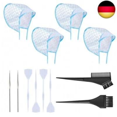 XPOOP 12 Stück Strähnenhaube, Strähnchenhaube, Haare Färben Zubehör, Pinsel Haar