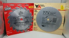 NEW Vermont American Saw Blade Pair (2) 7.25" Ripping/Frame & Plywood/Paneling
