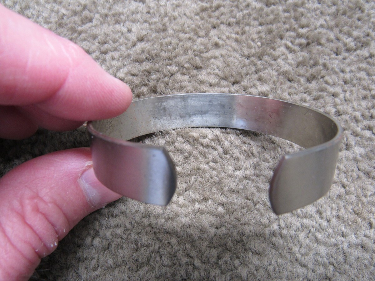Original Vintage 1970's POW Bracelet Nickel Silver LCDR PAUL