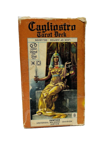 Cagliostro Tarot Deck Red Back Complete 78 Cards Instructions & Box 1981 - 第 1/11 張圖片