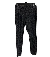 Old Navy Leggings Womens Small Black Gray Animal Print Stretchy Athleisure Comfy