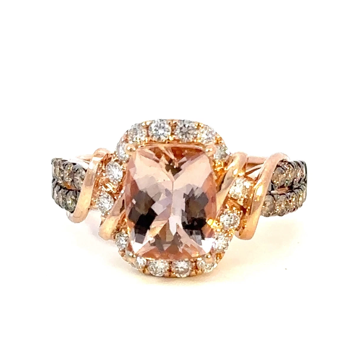 Le vian 14ct strawberry gold peach morganite ring deals
