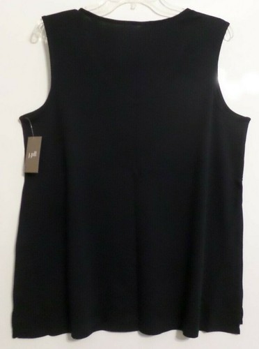 NWT! J JILL PIMA COTTON VNECK TANK/TOP-SIZE-1X-NAVY BLUE-VERY NICE! - Picture 3 of 4