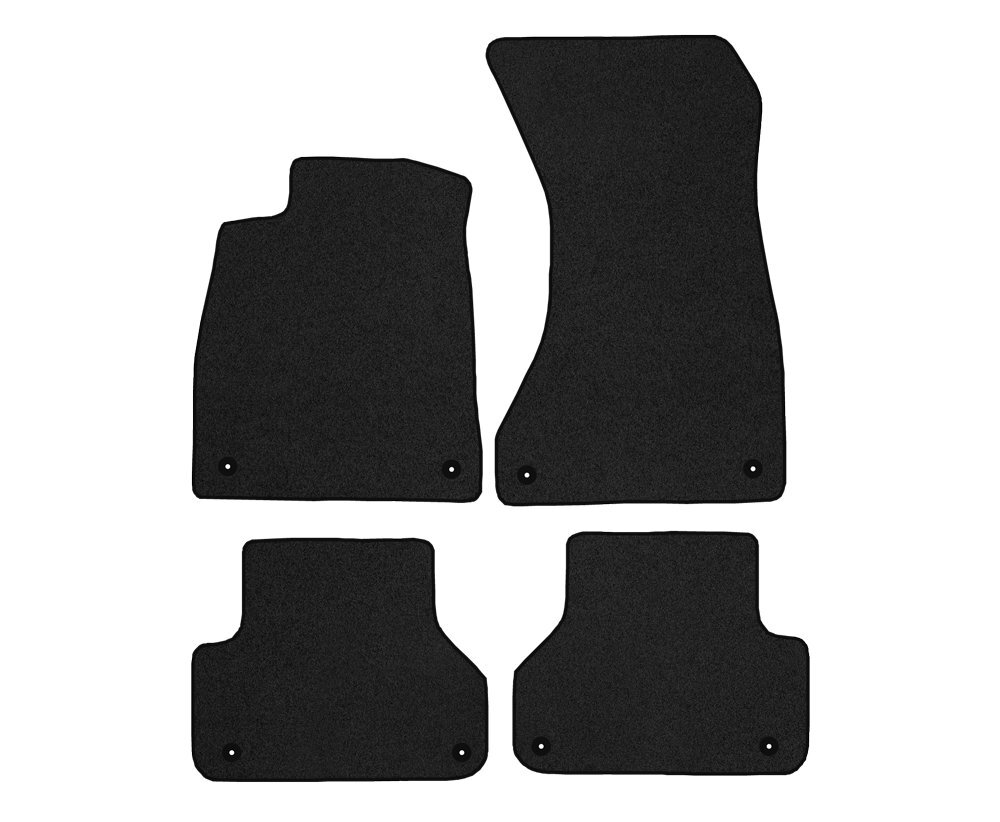 Jeu tapis de sol velours bleu mat AU46-1 pour berline Audi A4 B9 depuis 2015
