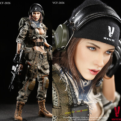 VERYCOOL 1:6 ACU Camo Woman Shooter Female Action Figure Model IN