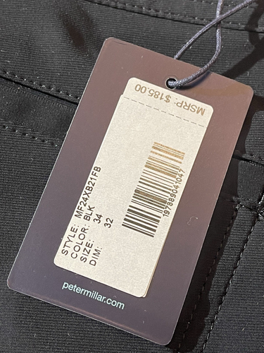 Peter Millar Golf Pants Crown Sport eb66 Performance 32 x 30 Black NWT MSRP $160 - Picture 4 of 8