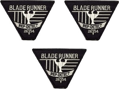 Blade Runner Movie Rep-Detect Embroidered Patch Set of 3