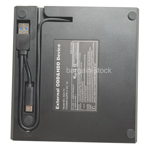 Portable External Slot Load USB CD DVDRW Reader Burner Drive Type-C USB 2-IN-1 - Picture 2 of 6