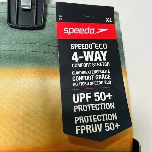 Speedo Men's Coastal Ombre Boardshort in Dark Ivy UPF 50+ Water Repellent Sz 2XL - Picture 5 of 5
