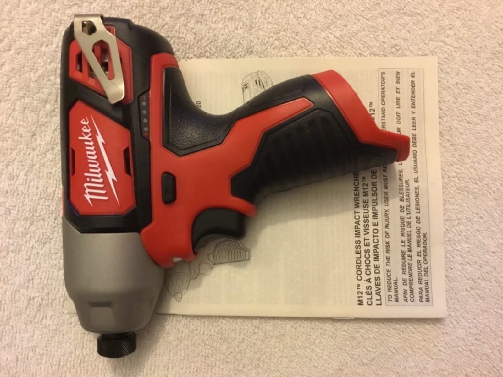 Milwaukee 2462 M12 Li Ion 1 4 Cordless Hex Impact Driver Tool For Sale Online Ebay