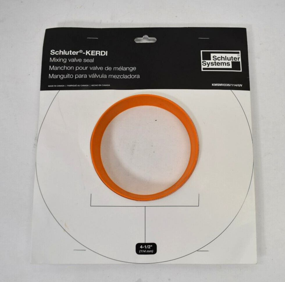 Schluter Kerdi Mixing Valve Seal 41/2" Hole Size KMSMV235/114/UV Genuine OEM eBay