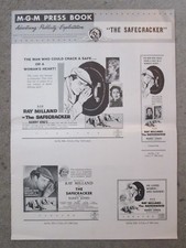 The Safecracker     -  1958  Movie Pressbook - Ray Milland