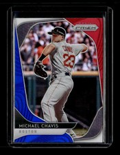 Michael Chavis 2020 Prizm RED WHITE BLUE REFRACTOR #91 Red Sox