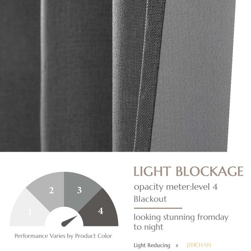 1 Panel Blackout Darkening Superior Quality Curtain Grommet Thermal Panel - Picture 35 of 126