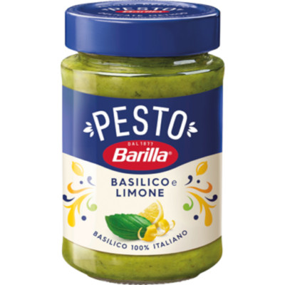 Barilla Pesto Basilico Lemon - 2 x 190 g Glas