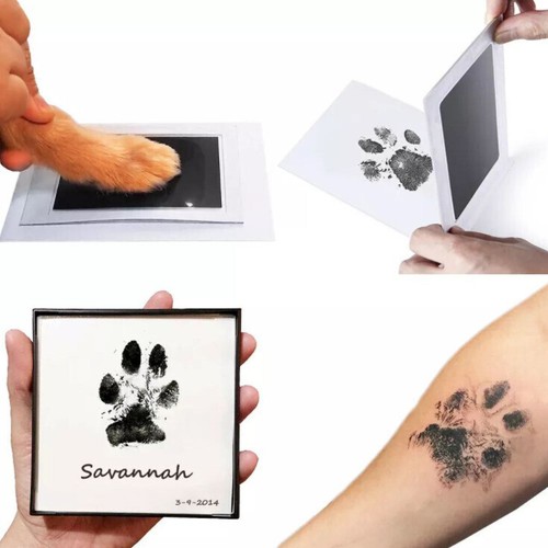 2x Pfotenabdruck Set Abdruckkissen für Ihr Haustier ohne Rückstände Hund Katze - Bild 2 von 6