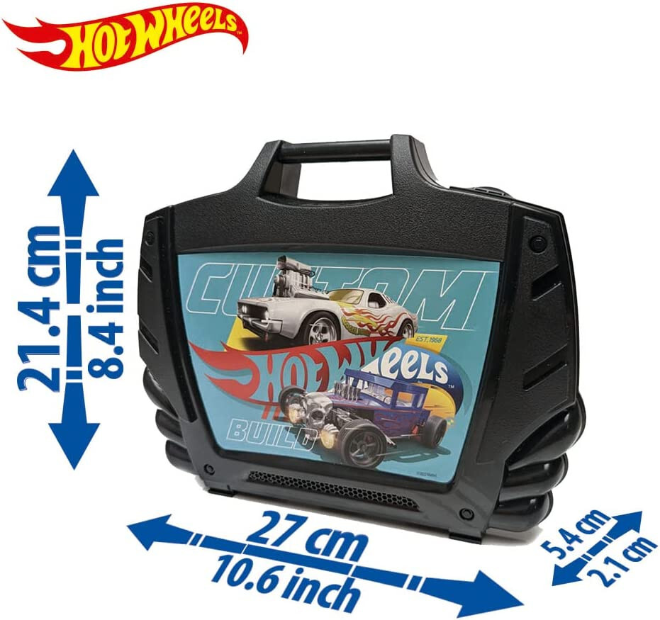 Hot Wheels Storage Case with Carry Handle up to 15 Cars random colour
