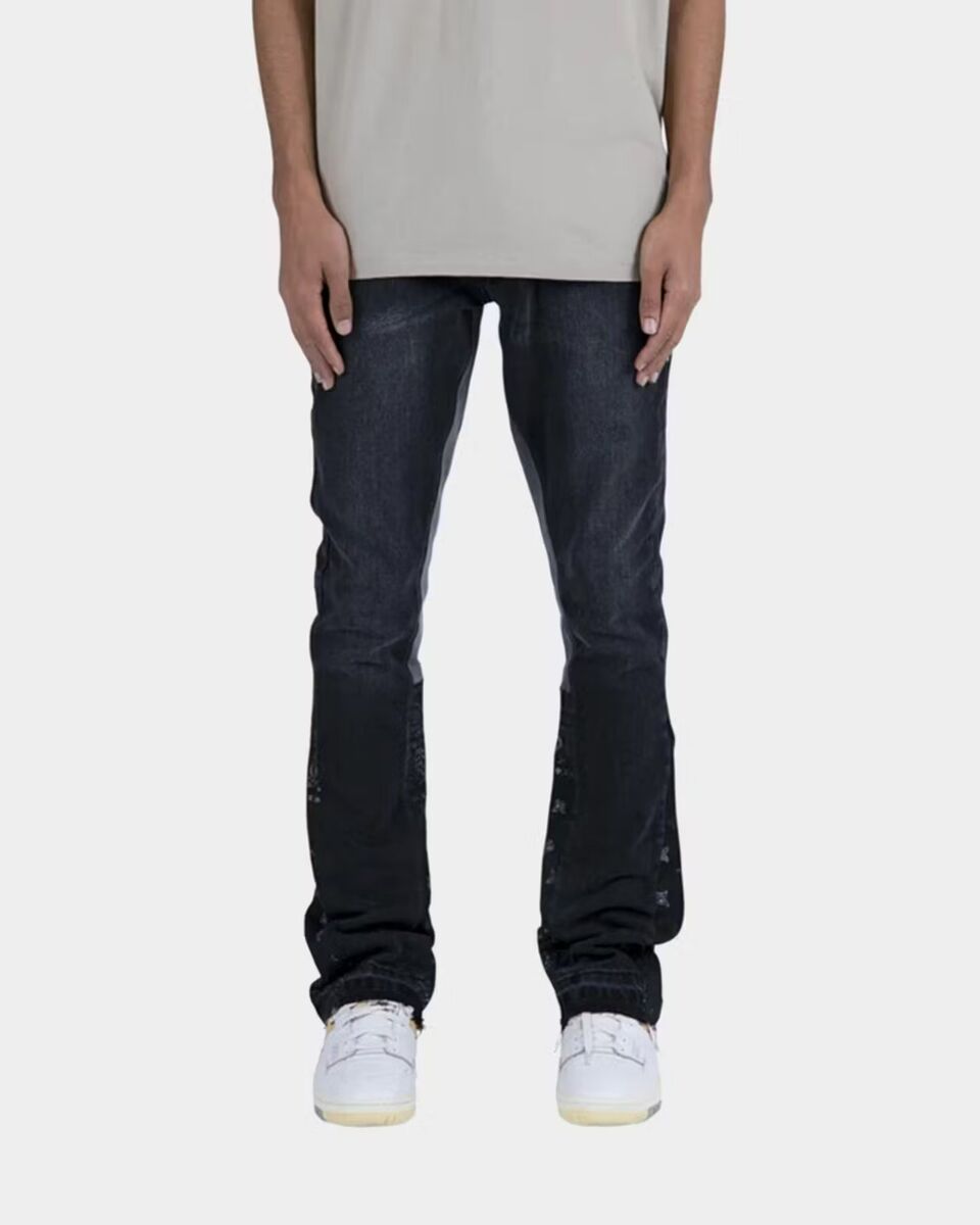 MNML Mens B167 Paisley Flare Denim Size 32 Black | eBay MNML Mens B167 Paisley Flare Denim Size 32 Black | eBay