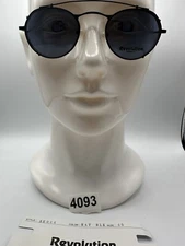 New Vintage Revolution Eyewear With SunShade RE044 Matte Black 45 22 135