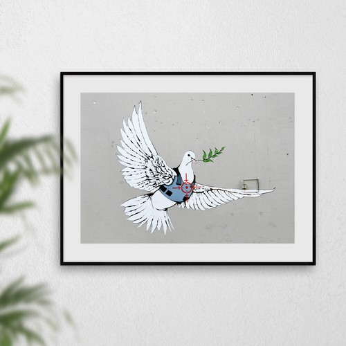 Große Banksy Wandbilder Poster Drucke Bilder Graffiti Kunstwerk A2 A3 A4 A5 Format - Bild 26 von 29