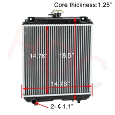 Radiator For Kubota Excavator KX91-3/KX91-3S2 KX91-3S U35 U35-3 U35S RC411-42300