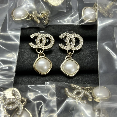 Earrings Women Fashion Circle Wedding Pearl Charms Jewelry Stud Crystal Dangle ^ - Picture 11 of 41