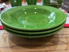 Fiesta Retired Shamrock 9 inch rim soup bowls. Set of 3
