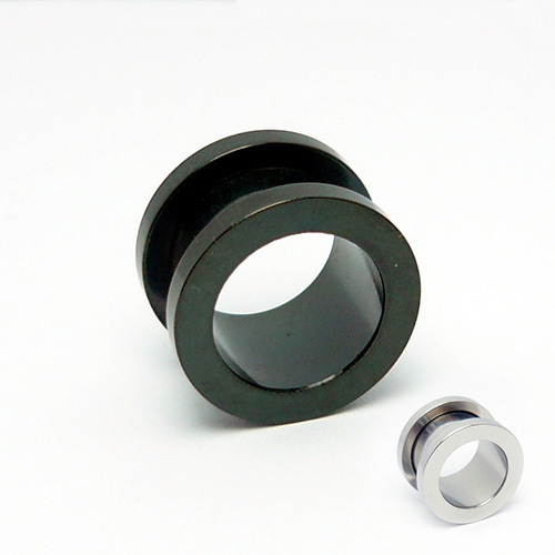 12mm Curly Heart Double Flared Hollow Plugs In Surgical Stainless Stee - Foto 3