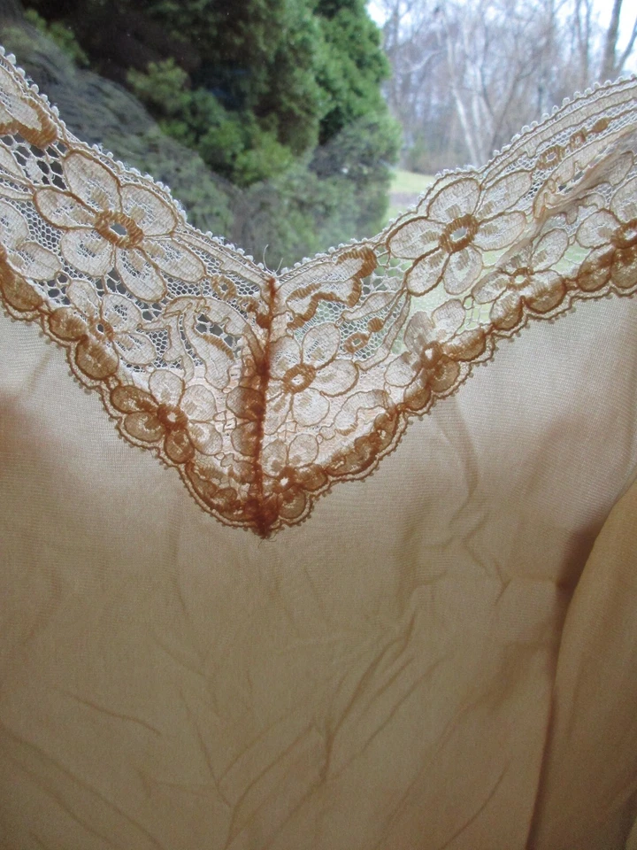 Винтажное кружевное платье-слип Vanity Fair нейлон размер 36 - Изображение 3 из 4