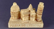 ITALY TOSCANA PIAZZA DEI MIRACOLI PISA 1174 SOUVENIR BUILDING PAPERWEIGHT Resin