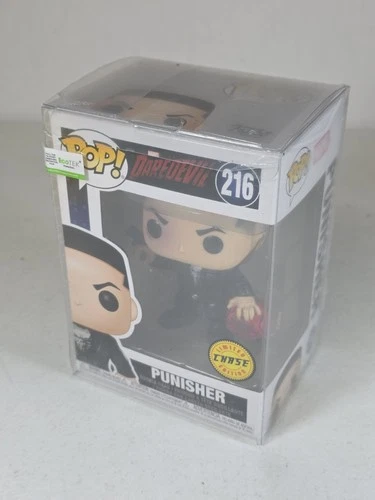 Funko Pop Marvel Daredevil 216 Punisher Chase Limited Edition W/ Protector