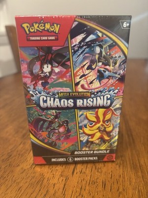 Pokémon TCG Chaos Rising Booster Bundle 6 Packs Factory Sealed