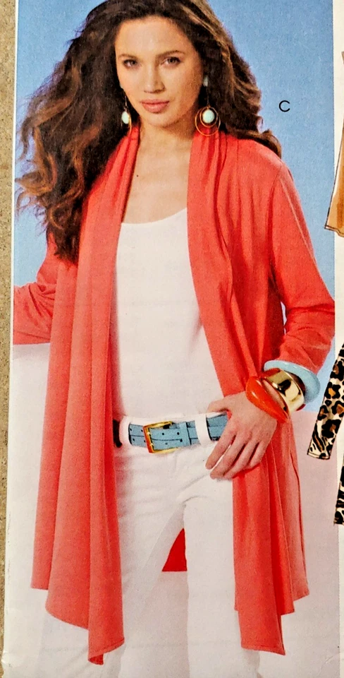McCall's Pattern M6084 Misses 1-Hour Cardigans Size Xsm-Sml-Med 3 Sleeve Styles. - Image 2 of 4