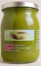 Pisti Sicilian Pistachio Cream Spread  -  Spreadable Paste Jar 600g-BB 07/2026