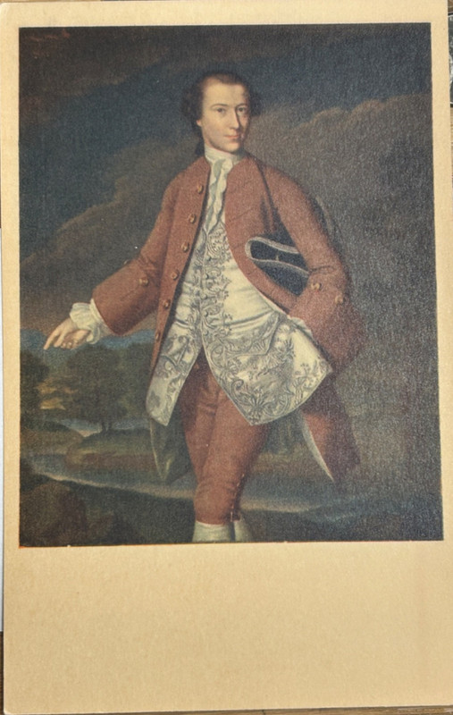Rare 1943 Jaffe Heliochrome Postcard Museum of Art RISD. John Singleton Copley