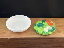 Vtg Tyco Kitchen Littles Salad Bowl Barbie Dollhouse Doll Food Cafe Lunch Chef