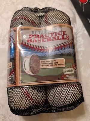 6 Official Practice Baseballs