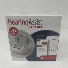 NEW Hearing Assist STREAM SEALED - Rechargeable Full Streaming BTE Kit (2pc)
