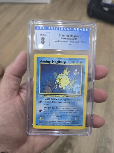 2001 Pokemon Shining Magikarp Holo - Neo Revelation CGC 8 #66