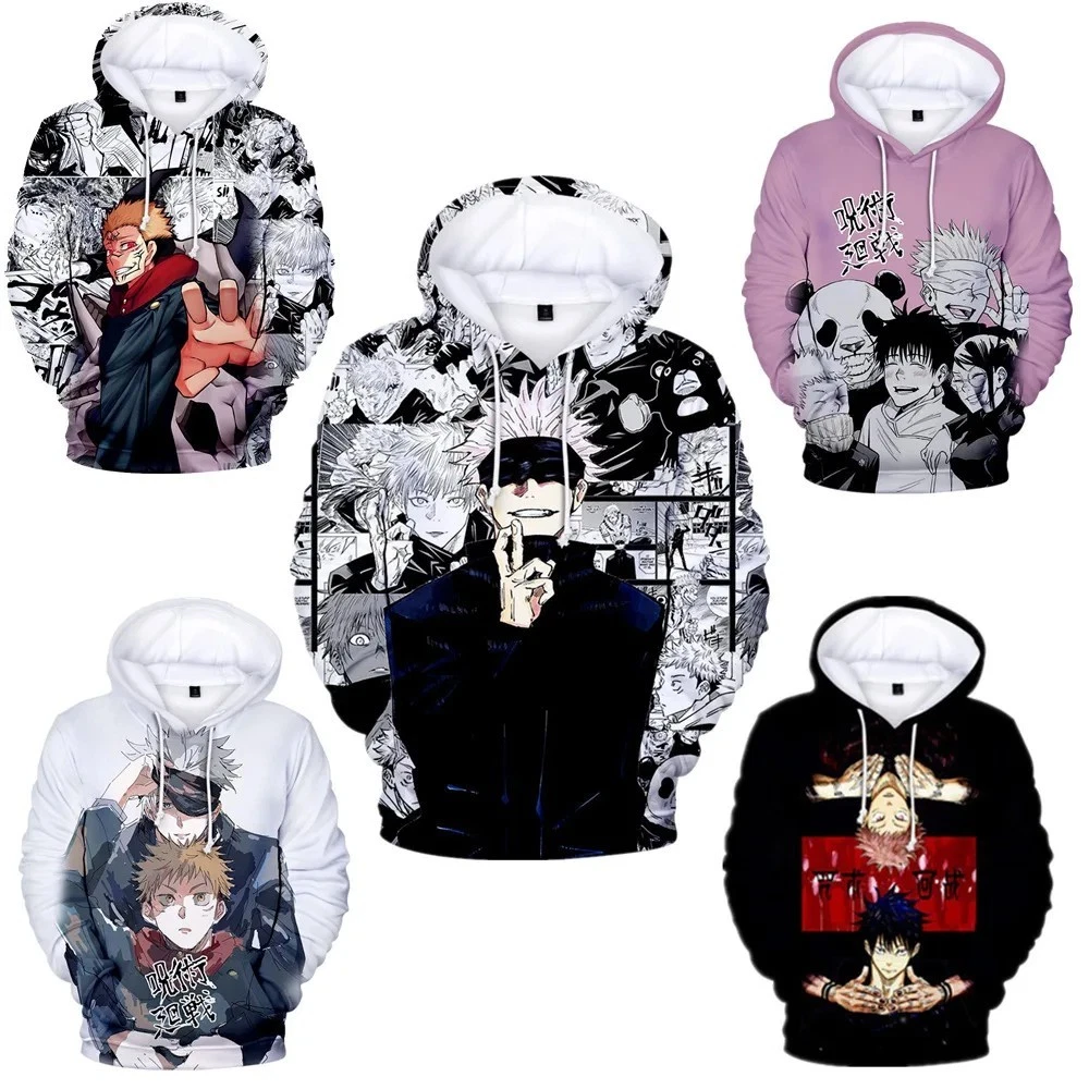 Anime Gojo Satoru 3D Printed Hoodie Anime Pullover Jumper Unisex
Opens in a new window or tab