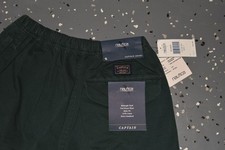 NWT VINTAGE 90's NAUTICA Men's Small Cotton CAPTAIN SHORT Hunter Green
